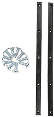 SM SunniMix 2 Pcs Bandes De Caoutchouc, Skateboard Longboard Deck Rails Edge Protect avec Vis De Montage