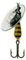 Generico Cucchiaino Originale Giallo Cucchiaini Pesca Trota Rotanti Artificiali (gr. 6)