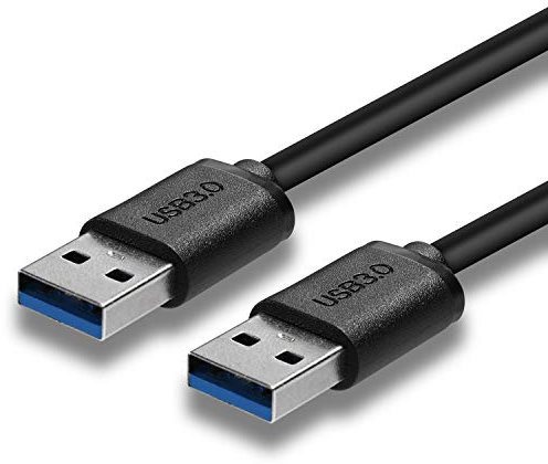 UYGHHK USB Cable, USB to USB 3.0 Type A Male to Male High Speed Data Transfer Lead for External Hard Drive, Laptop Cooler, DVD, WD My Cloud