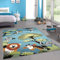 CARPETIA Waldtier-Teppich in Blau • Das perfekte Accessoire für EIN tierisch schönes Kinderzimmer, 120 x 170 cm