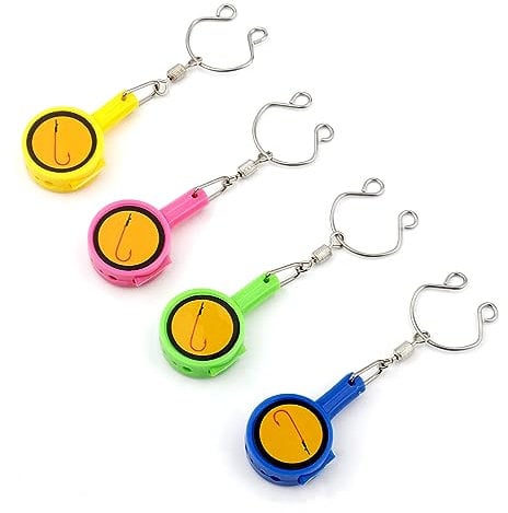 PEUTIER 4pcs Fishing Knot Tying Tools, Quick Fishing Line Knotter Fishing Line Tie Tool Fly Fishing Knot Tying Tool Fish Lure Hook Covers/Protectors for Beginners, Anglers, Knotting and Protection