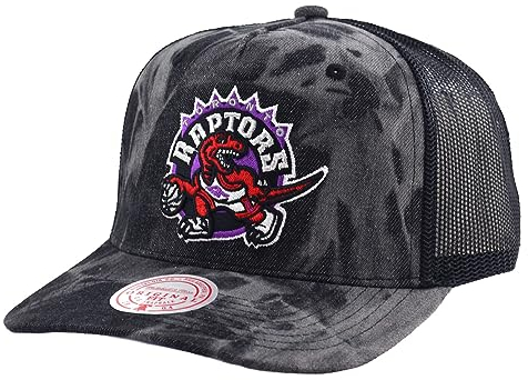 Mitchell & Ness NBA Burnt Ends Trucker Cap HWC Toronto Raptors Dark Charcoal