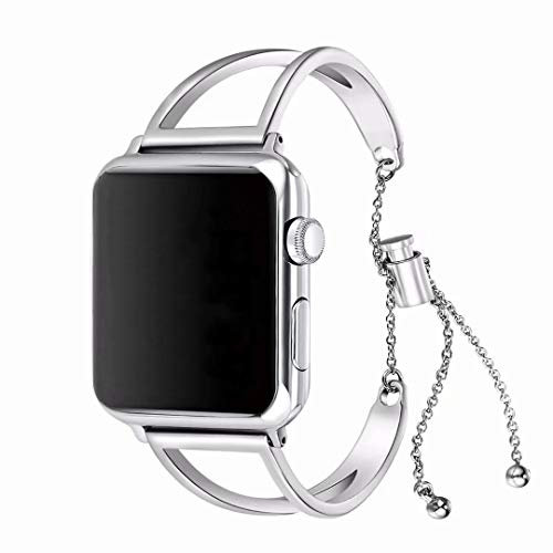 Cinturino Bling Compatibile con Apple Watch 45mm, Donne Cinturini Metallo Bracciale di Ricambio Regolabile Band Compatibile con iWatch 42mm 44mm 45mm 46mm Ultra 49mm Serie SE/11/10/9/8/7/6/5/4/3/2/1