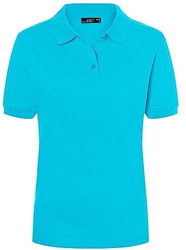 James & Nicholson Damenpolo Classic - Piqué-Poloshirt mit gestrickten Bündchen | Farbe: Pacific | Grösse: M