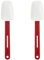 Vogue Heat Resistant Spatula Spoonula 255mm/10 inch, Red, Heat Resistant to 260°C, Non-Stick Compatible, Dishwasher Safe | L029, Brown (Pack of 2)