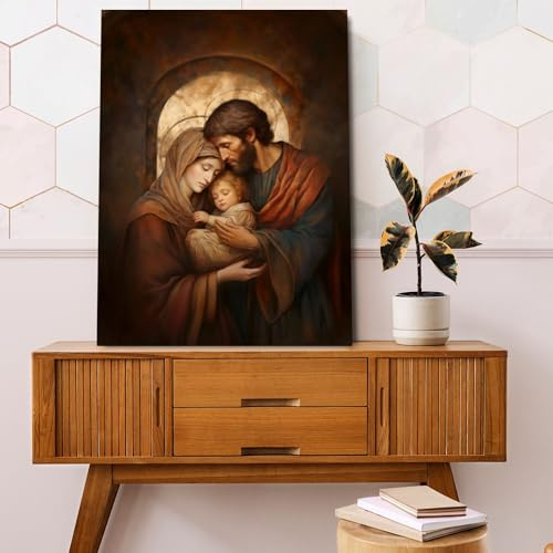 Wandkunst, Motiv: Mutter Maria und Jesuskind, Bilder für Wanddekoration, Dame, Mutter, Himmel, Königin von Maria, Poster, moderne ästhetische Druckmalerei, Wandposter, Raumdekoration