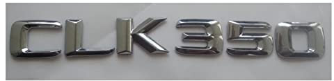 Chrom 3D ABS Kunststoff Kofferraum hinten Buchstaben Worte Abzeichen Emblem Aufkleber Aufkleber passend for Mercedes Benz CLK Klasse CLK350