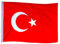 Murago - Türkei Fahne ca.150x90 cm mit Metallösen Türkische Hiss Flagge Ösen große Flaggen Türkiye Bayrak ca. 90x150cm Turkey
