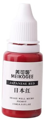 SOESFOUFU 1pieza Pigmento Profesional Para Semipermanente Colorante De Línea Para Labios y Ojos Rojo Japonés Tinte De Micropigmentación Para Belleza