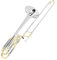 posaune Tenor-Altposaune Messing Bb-Ton B-Blasinstrument Mit Posaunen-Kupfernickel-Mundstück-Zubehör(Tenor Trombone)