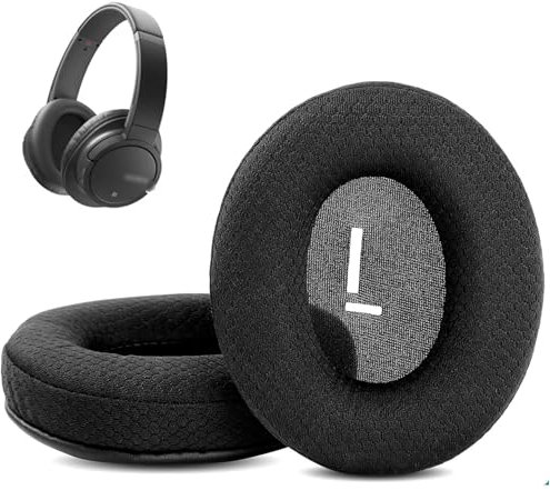 DowiTech Breathable&Durable Earpads Cushion Replacement Compatible with Sony MDR-ZX770BN MDR-ZX770BT MDR-ZX780DC Headphones Ear pads with Mesh Fabric and Memory Foam