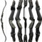 SHARROW Recurvebogen Set Erwachsene 30-65Lbs ILF Bogen Riser Wettbewerbsbogen BogenschießEn Set Jagdbogen Recurve Bogen Links Rechtshänder (Schwarz-Rechtshänder, 64Zoll-45LBS)