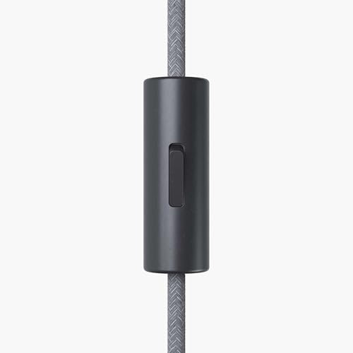 Lightstock Tasteful Interrupteur cylindrique 1 pôle avec borne de terre - Noir