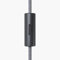Lightstock Tasteful Interrupteur cylindrique 1 pôle avec borne de terre - Noir