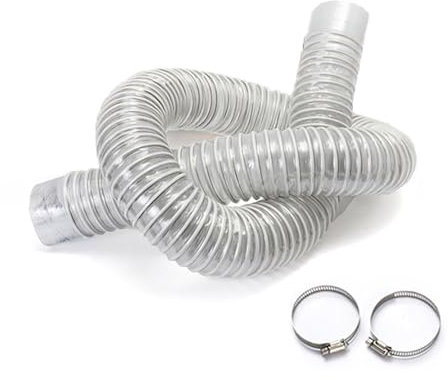 50 mm Innendurchmesser Staubsaugerschlauch Faltenbalg PVC Industriestaubsammelrohr Holzbearbeitung Graviermaschine Staubentfernungsrohr(1 m)
