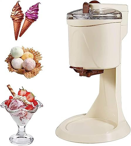 SaryEdge Ice Cream Machine with Compressor at Home Ice Cream Maker, Automatic Soft Ice Cream Machine 1L Large Capacity Ice Cream Machine for hardYoghurt, Sorbet, Including Recipes Remov(