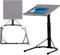 MMWZ Adjustable Height & Tilt Angle Portable Desk Table Folding TV Tray Wheelchair & Over Bed for Laptop Coffe Food Serving Table Shelf Foldable Folding Picnic BBQ Stand Tablet Non Slip Holder Stand