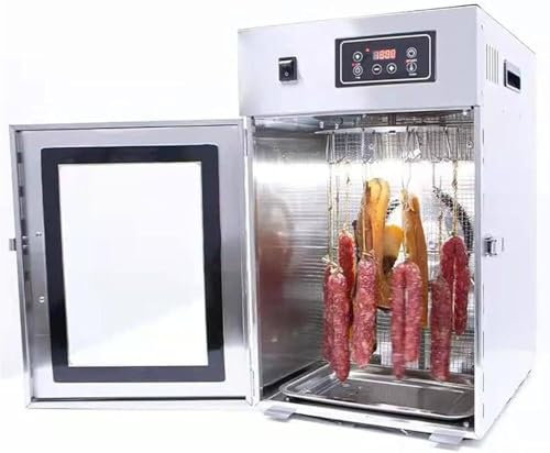 ZIXIAOS Food Dehydrator for Meat 14 Hooks, 800w Stainless Steel Biltong Box Drying Cabinet Dehydrator Machine, Adjustable Temperature & Time for Drying Beef Chicken Biltong