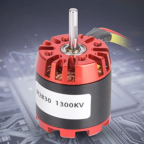 N2830 1300KV Metall Außenläufer Bürstenlosmotor für RC Flugmodelle Kompatibel mit A2212 4-Achsen Drohnen Ersatzmotor mit leiser Laufperformance und reversibler Installationsmöglich