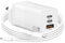 65W USB C to C GAN Fast Charger 3-port Compatible with Mac Book Pro,Air,Len ovo Asus,A cer,Dell,H P Laptop,charging for i Phone 16 15 14 Series,i Pad Pro Air,Galaxy S22/S21,Type C Wall Power Adapter