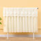 ZiStarlilife Cache-radiateur en dentelle - Protection contre la poussière - Tissu double couche brodé floral - Avec sangles de serrage réglables - Pour décoration d'intérieur - 60 à 180 x 70 cm