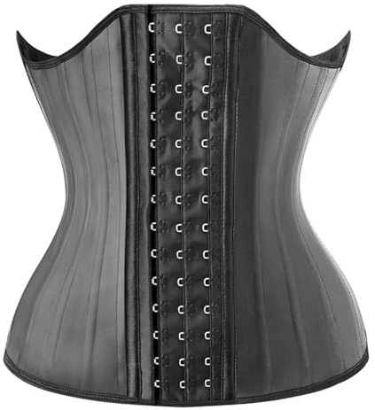 UBOHUZ 25 Stahlknochen Latex Gummi Taillentrainer Cincher Korsett Shapewear Abnehmen Bauch Body Shaper Modelliergurt Reduktiver Gürtel FüR Damen