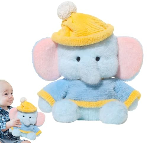 demaxiyad Elefant, Plüsch, dekoratives Kissen, weich und niedlich, für das Schlafzimmer | Plüschtier Zoo Elefant | für Weihnachten, Geburtstag, Haus, Büro, Schlafsaal, Sofa, Wohnzimmer
