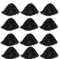 CRIVERS 12pc Cheerleading Pom Poms, Cheerleader Pompons für Ball Dance Kostüm Night Party Sports (schwarz, 30g)