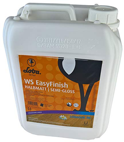 LOBADUR® WS EasyFinish, Kork und Parkettlack auf wasserbasis, für starke Beanspruchung (2,5 Liter, Halbmatt)