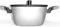 Moneta CASSERUOLA 2 Manici con Coperchio 24 CM Diapason Resistente AI Graffi Garanzia 5 Anni Ceramica Bianca ALLUFLON