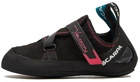 Scarpa Unisex Velocity WMN Kletterschuhe, Black-Raspberry FFXW, 38.5 EU