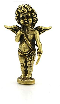LISAQ Eros Bronze Statue Persönlichkeit Retro Pure Brass Small Ornaments Desktop Small Bronze