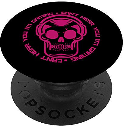 Can't Hear You I'm Gaming | Funny Gamer Gifts Headset Stuff PopSockets PopGrip: Swappable Grip for Phones & Tablets