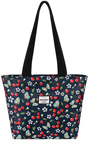 HAWEE Donna Tote con Zip Grande - Borsa a Tracolla Casual, a Mano, a Spalla Impermeabile - Leggera Borsetta per Quotidiano, Vita, Scuola, Lavoro, Spiaggia