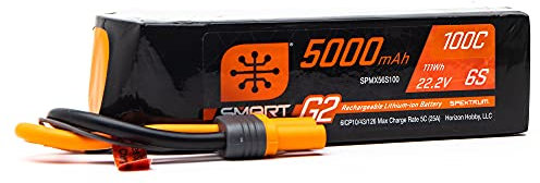 Spektrum 5000mAh 6S 22.2V Smart G2 LiPo 100C; IC5
