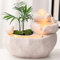 FKKFUCI Fontana da Interno Fontana Feng Shui Bonsai Resina Artigianato Decorazione, Soggiorno Desktop Ornamenti Bonsai/Decorazione D'interni per La Casa