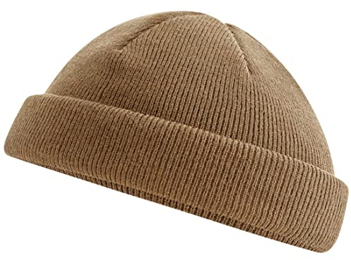 Roughtex Fisherman Beanie Feinstrick Fischermütze Kurze Strickmütze Flache Kuppe rPET Biscuit