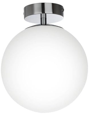 Arcchio LED Deckenlampe Maviris (spritzwassergeschützt (Modern) in Chrom aus Metall (1 flammig,) - Bad Deckenleuchte Lampe Badezimmerleuchte