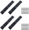 WHYHKJ 4PCS 6 Inch Piano Hinges Metal Piano Hinge Stainless Steel Continuous Hinge Heavy Duty Piano Hinge for Piano Cabinet Door Window Boat with Screws