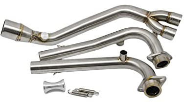 Marmitta Moto Scarico Completo Tubo Centrale Per Per TMAX 500 530 Per T-MAX 500 530 2001-2008 2009 2010 2011 2012 2013 2014 2015 2016 Moto Scarico
