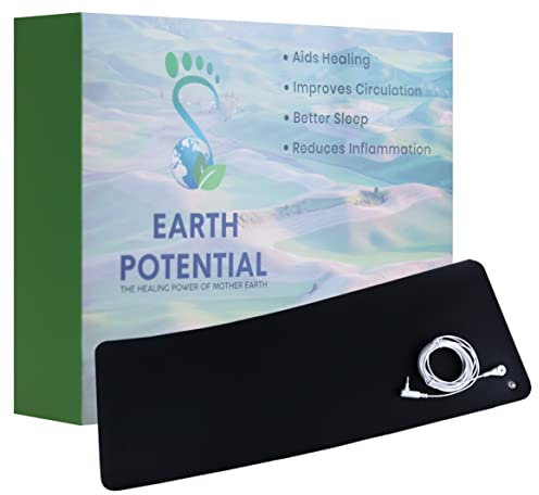 Universal Earthing Mat supplied with a Grounding Cable and can be used as a Computer Keyboard and Mouse Mat, Gaming, Desk, Foot, Bed or Pet Mat