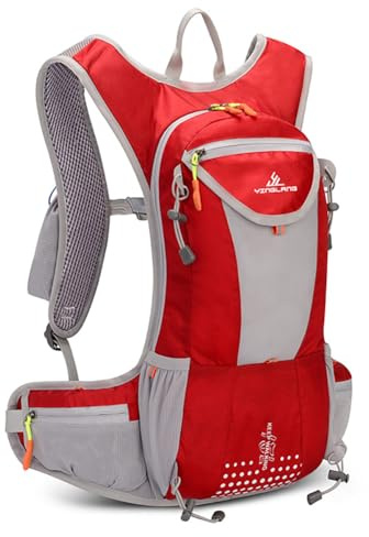 WondFans Superie Outdoor Leichte Und Atmungsaktive Rucksack-Fahrradtasche (ROT)