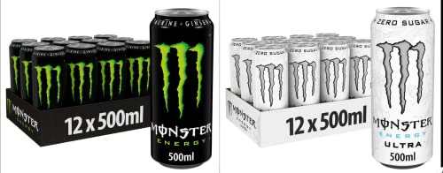 Monster Energy Drinks Original & Ultra White Flavour Discounted Price 24 Cans Pack All Flavours Fast DELIvery 500ml BY SHOP 4 LESS