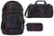 coocazoo MATE Schulrucksack-Set 3tlg inkl. Sporttasche und Schlamperbox (Lava Lines)