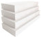 Confezione da 4 protezioni antigraffio in schiuma autoadesiva per parcheggio, compatibili con pareti del garage, 30 x 10 x 3 cm (bianco)