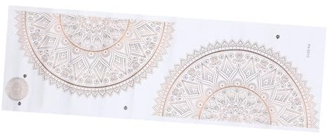 Veemoon Selbstklebendes Wandtattoo Mandala-aufkleber Aus Pvc-material Für Tür Und Hintergrunddekoration Zarte Mandala-wandkunst Zum Einfachen Anbringen Und Entfernen