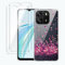LYZXMY case for Blackview Wave 6C / Blackview Oscal Flat 1C (6.5) transparent mobile phone case + 2 pieces tempered glass protective film, case soft silicone TPU protective cover-WM85