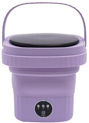 Machine à laver portative, machine à laver pliante, petite machine à laver à main, 6 l, mini machine à laver avec tourbillon, pour laver les vêtements de bébé/sous-vêtements/chaussettes, camping-car,