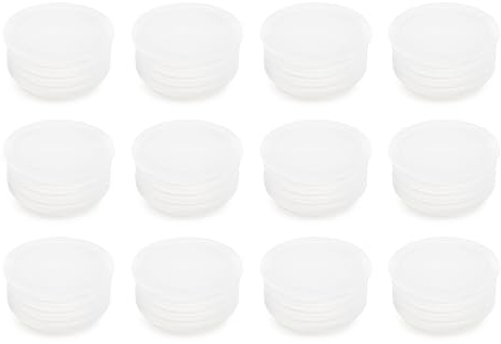 Salt and Pepper Stoppers Plugs 12 Pcs - Replcement Plastic Stoppers for Salt and Pepper Shakers - Clear Salt and Pepper Shaker Stoppers 0.98 - End Caps for Wine Bottles, Pipes, Flower Pots