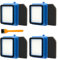 Filtros QX7 para AEG QX6, QX7, QX8-2, ASKW1, WQ61/WQ71/WQ81, 4 juegos Aspiradora Piezas de repuesto, Filter Set de accesorios para AEG, 4 Filtros premotor, 4 Filtros higiénicos de esponja 1 cepillo de